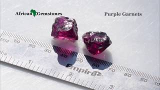 Purple Rhodolite Garnet Rough [upl. by Airbmak927]