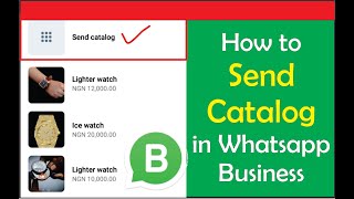 How to send catalog in whatsapp business How to share products or services with customers WhatsApp [upl. by Edin]