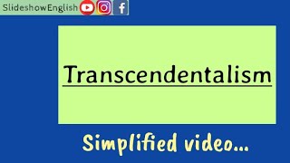 Transcendentalism  Transcendental movement  Transcendentalism in American Literature [upl. by Grayce]