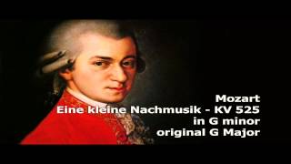 Mozart  Eine kleine Nachtmusik KV 525 G minor  alternate key [upl. by Nnylaf159]