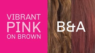 oVertone Extreme Pink over Brown Hair [upl. by Blasius104]