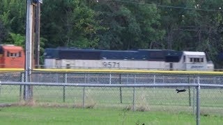 Two Executive MACs on BNSF Mixed Freight Train [upl. by Nimocks]