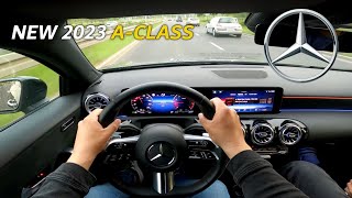 2023 Mercedes AClass 163HP  CITY DRIVE POV by MampM Classics  A200 AMG LINE NEW FACELIFT [upl. by Bum]