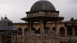 Umayyad Mosque in Syrias Aleppo devastated by conflict [upl. by Reteip]