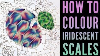 Tutorial Iridescent Scales in Coloured Pencil [upl. by Norahc]