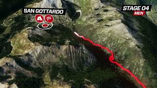 Tour de Suisse 2024  Stage 4 Men  Rüschlikon  San Gottardo official route [upl. by Kosak]