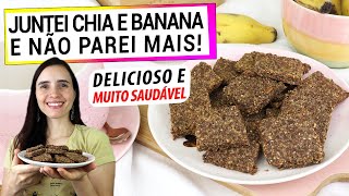 CHIA E BANANA MISTURE OS DOIS NUNCA PENSEI QUE FICARIA TÃO DELICIOSO E SAUDÁVEL [upl. by Acinor]