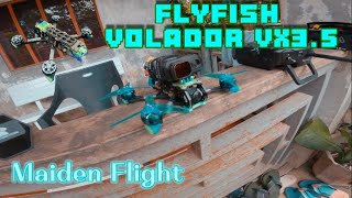 Volador VX35 Maiden Flight  Flyfish Frame [upl. by Ai29]