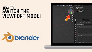 How to Switch the Viewport Mode in Blender Workspace easy [upl. by Zach382]