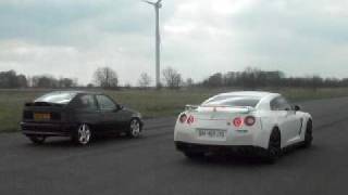 Kadett turbo GT30 Vs Nissan GTR R35 [upl. by Canice]