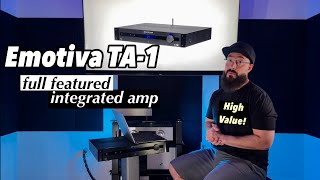 High Value meets High Performance Emotiva TA1 integrated amp review [upl. by Sharia851]