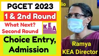 PGCET 2023PGCET updates 2023PGCET second round seat allotment 2023PGCET 2nd round option entry [upl. by Notloc222]