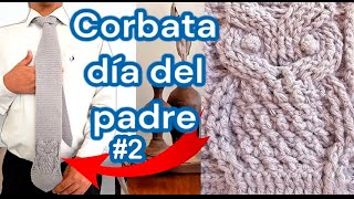 ¡No Vas a Creer lo Fácil que es Tejer una Corbata a Crochet  Tutorial Paso a Paso 🎯 parte 2 [upl. by Tawney591]