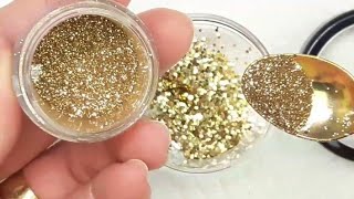 Mezcla de glitter para uñas acrílicas con tonos para esta temporada [upl. by Anirret]