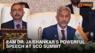 India EAM Dr Jaishankars powerful speech at SCO Summit amp other updates  DD India Live [upl. by Brownson]