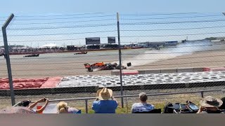 Verstappen Crash Seen by Stands VARIOUS ANGLES [upl. by Chesnut290]