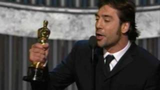 Javier Bardem winning Best Supporting Actor 80th Oscars 2008 [upl. by Neile]