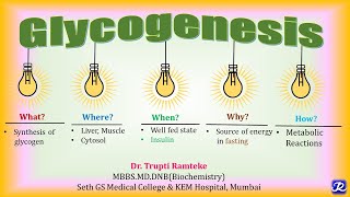 12 Glycogenesis  Carbohydrate Metabolism  Biochemistry  NJOY Biochemistry [upl. by Auqinimod]