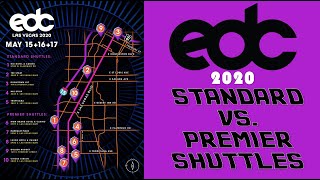 EDC Las Vegas Standard vs Premier shuttles [upl. by Hackett]