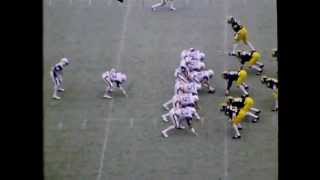 Northwestern Football vs Michigan 1980 [upl. by Lemuelah]