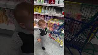 Toddler goes shopping in Hildesheim Germany [upl. by Mellisa]