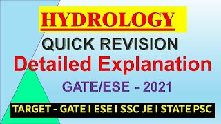 Quick Revision  Engineering Hydrology [upl. by Wendi]