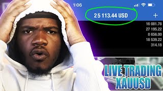 Live Trading XAUUSD 28500 IN 1 HOUR Forex [upl. by Inalak29]