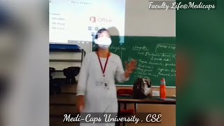 Faculty LifeMedicaps  YoutubeShorts  Admission Open  MediCaps University CSE  MU [upl. by Aitercul]