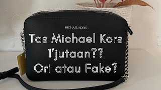 Review Tas Michael Kors Jet Set Large EW Original atau Fake  Tas Michael Kors Original Authentic [upl. by Attesoj]