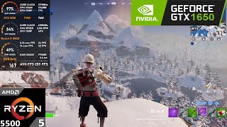 GTX 1650  Ryzen 5 5500  Fortnite Chapter 5 Season 2  1080p Performance Mode [upl. by Ecitnirp]