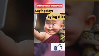 Difference Between Laying and Lying shotsenglishfun ytshorts [upl. by Sorensen]