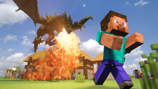 Fire Dragon In Our Village Minecraft  Teardown [upl. by Golding]