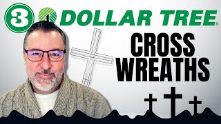 3 Dollar Tree Cross Wreaths  Wreath DIY  Easy DIY  easter [upl. by Timus224]