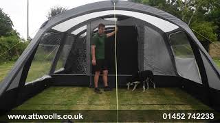 Kampa Studland 8 Air Tent Review 2024 [upl. by Nosneb]