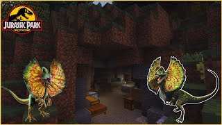 MINECRAFT JURASSIC  Tudo Começa Na Caverna  minecraft jurassicworld jurassicpark yt br trex [upl. by Kasper]