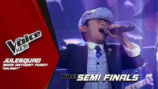 The Voice Kids Mark Makmak Anthony Punays GRATEFUL performance of Salamat  Semi Finals [upl. by Fermin]