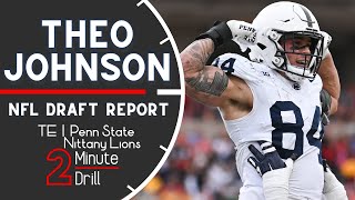 TE SLEEPER  Theo Johnson NFL Draft Profile amp Scouting Report [upl. by Abibah989]