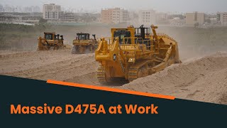 The Komatsu D475A Bulldozer at Work  Al Marwan Machinery  2 [upl. by Letnohc236]