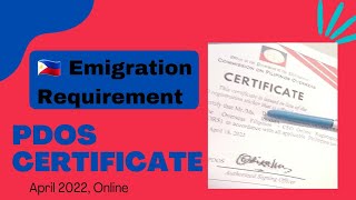 PDOS Certificate from CFO  US Immigration Journey [upl. by Taite]