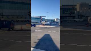 Close up Delta CRJ 900 parked at LaGuardia shorts aviation travel airport airplane [upl. by Nike806]