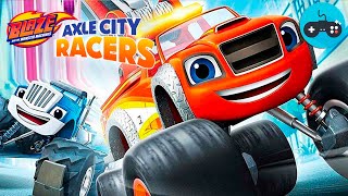 Blaze and the Monster Machines Axle City Racers  Race with Blaze  Racing Cars Video Game [upl. by Nimesh]