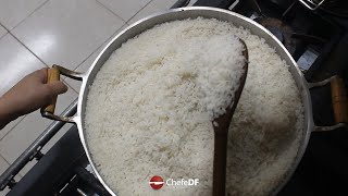 Como fazer arroz soltinho  SEGREDO ChefeDF [upl. by Hammond]