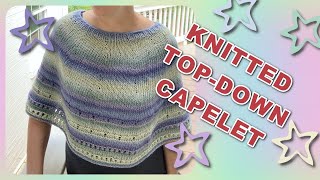 QUICK KNITTED CAPELET [upl. by Bridwell]