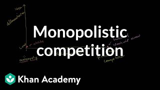 Oligopolies and monopolistic competition  Forms of competition  Microeconomics  Khan Academy [upl. by Nnylahs]