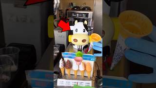 This Cow Machine Serves Ice Cream In Japan [upl. by Dew]