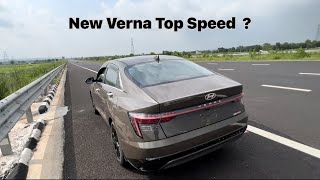 New verna top speed 2023  speed test [upl. by Walcoff]