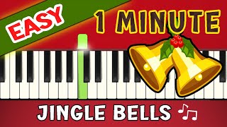 VERY SLOW EASY PIANO TUTORIAL  JINGLE BELLS  FOR BEGINNERS  SIMPLE  CHRISTMAS  XMAS TUTORIAL [upl. by Derk566]