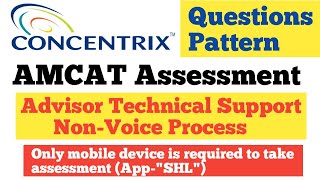 Concentrix AMCAT Assessment Questions  Concentrix Technical Support Assessment  Concentrix AMCAT [upl. by Bolling]