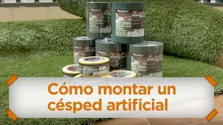 Cómo montar césped artificial con nuestra cinta de unión y fijación– MIARCO [upl. by Analrahc]