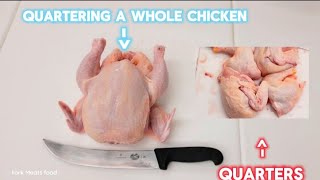 How to Quater A Chicken StepByStep [upl. by Matheny]